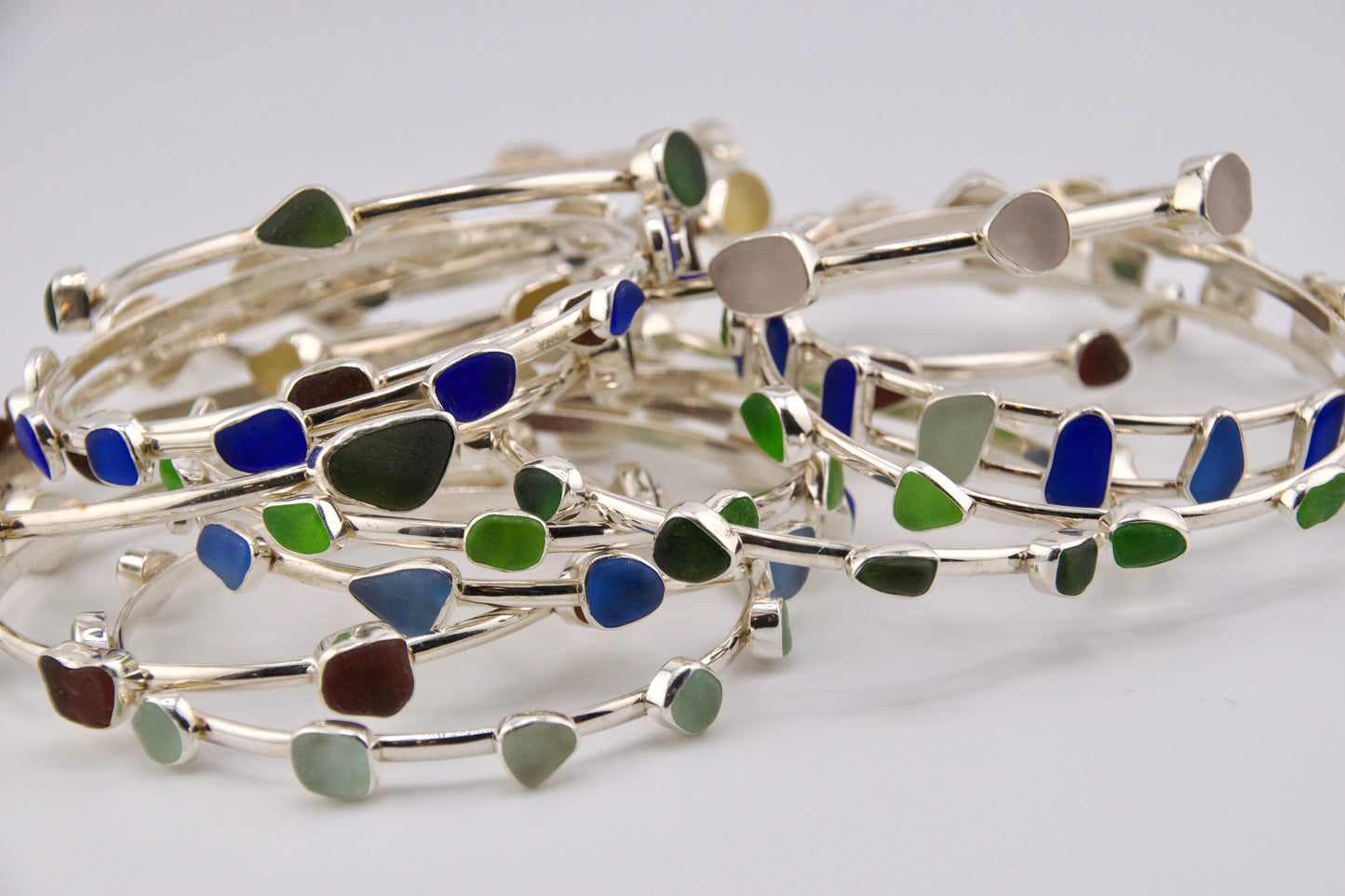 cobalt blue bangle bracelet