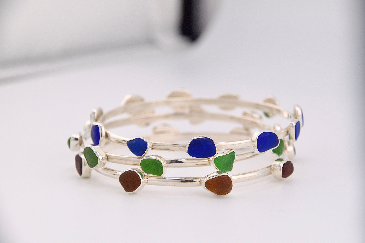 cobalt blue bangle bracelet