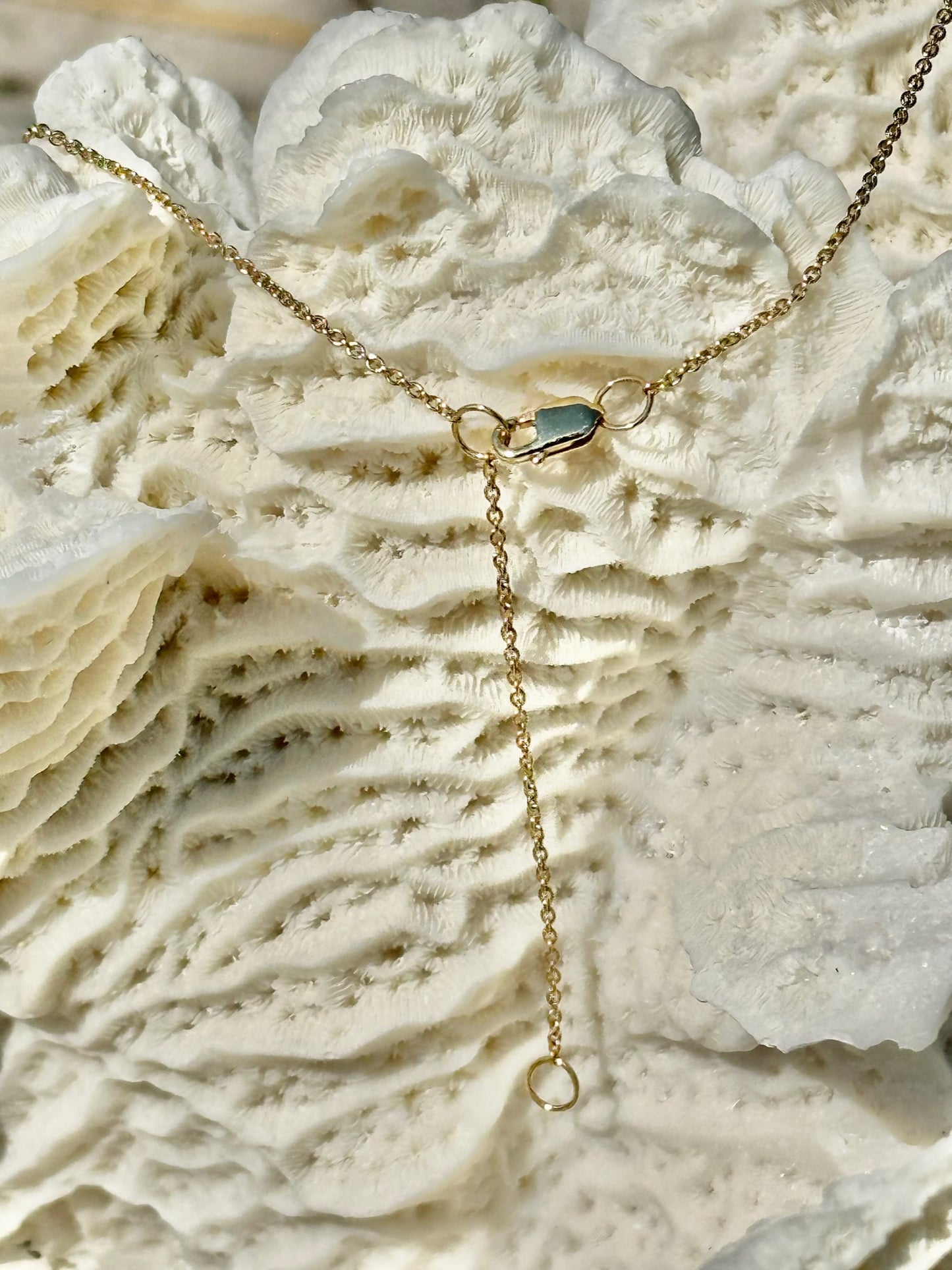14k gold sea glass pendant necklace (5 choices)
