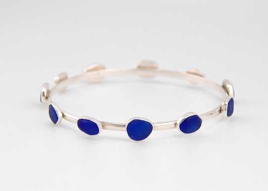 cobalt blue bangle bracelet